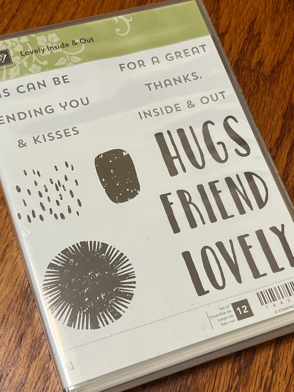Retired Stampin’ Up! Lovely Inside & Out Clear Stamp Set – Complete 12 Pc